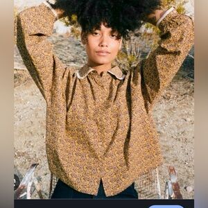 Christy Dawn Sadie Blouse in Golden Blooming Large